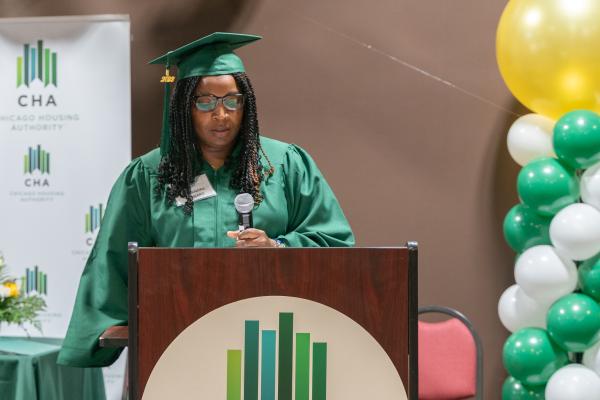 Cassandra Bernard Speaks at the LevelUp Graduation