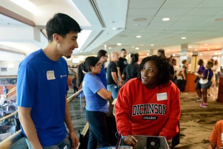 students at take flight event