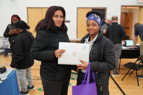 CHA and Compudopt partnered to provide over 80 Westhaven, ABLA, and Dearborn Homes residents with refurbished laptops and internet access.